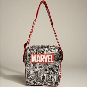 NWOT Marvel Comic Book Logo Crossbody Bag Universal Parks